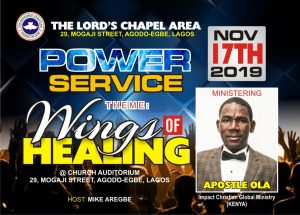 Read more about the article WINGS OF HEALING, AT RCCG IKOTUN, LAGOS-NIGERIA
