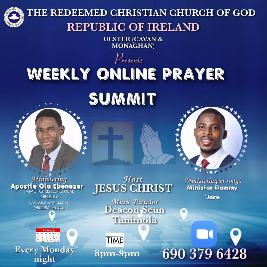 You are currently viewing THE REDEEMED CHRISTIAN CHURCH OF GOD, REPUBLIC OF IRELAND HOSTS APOSTLE OLA …