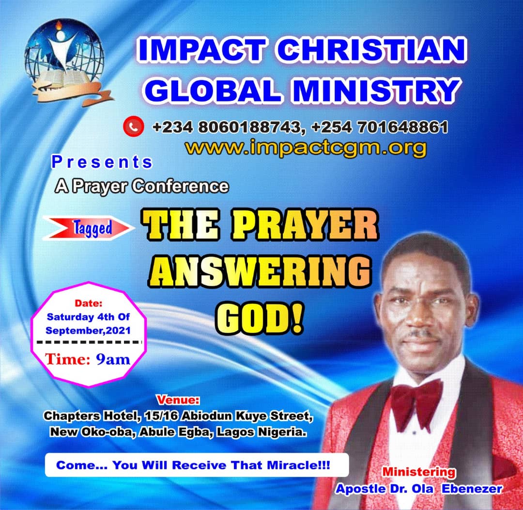 You are currently viewing LAGOS PRAYER CONFERENCE, SEPT.2021