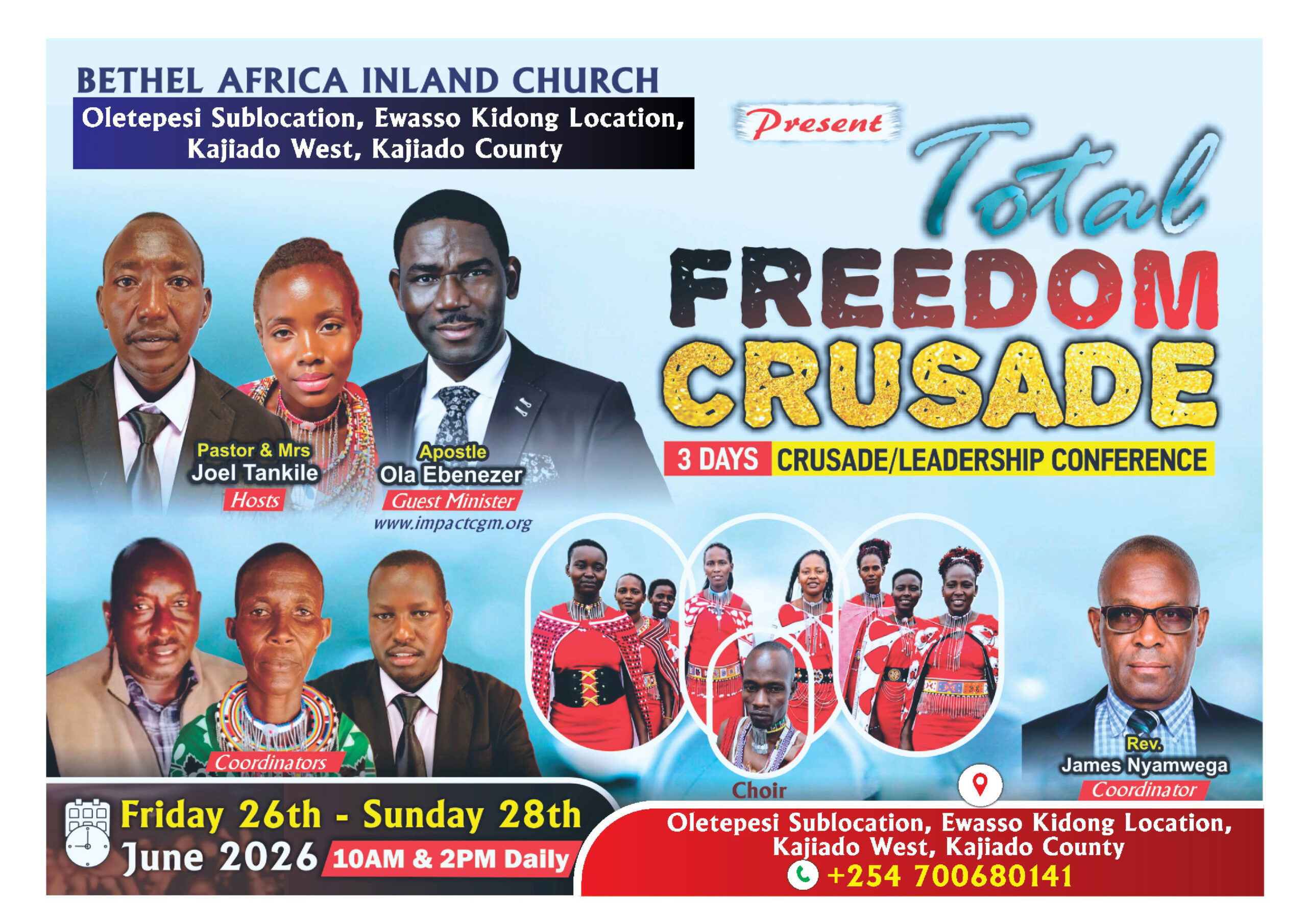 Read more about the article TOTAL FREEDOM CRUSADE, Maasai Land, KAJIADO WEST, KAJIADO COUNTY